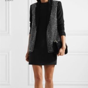 Alice + Olivia Jace jewel embellished crepe blazer